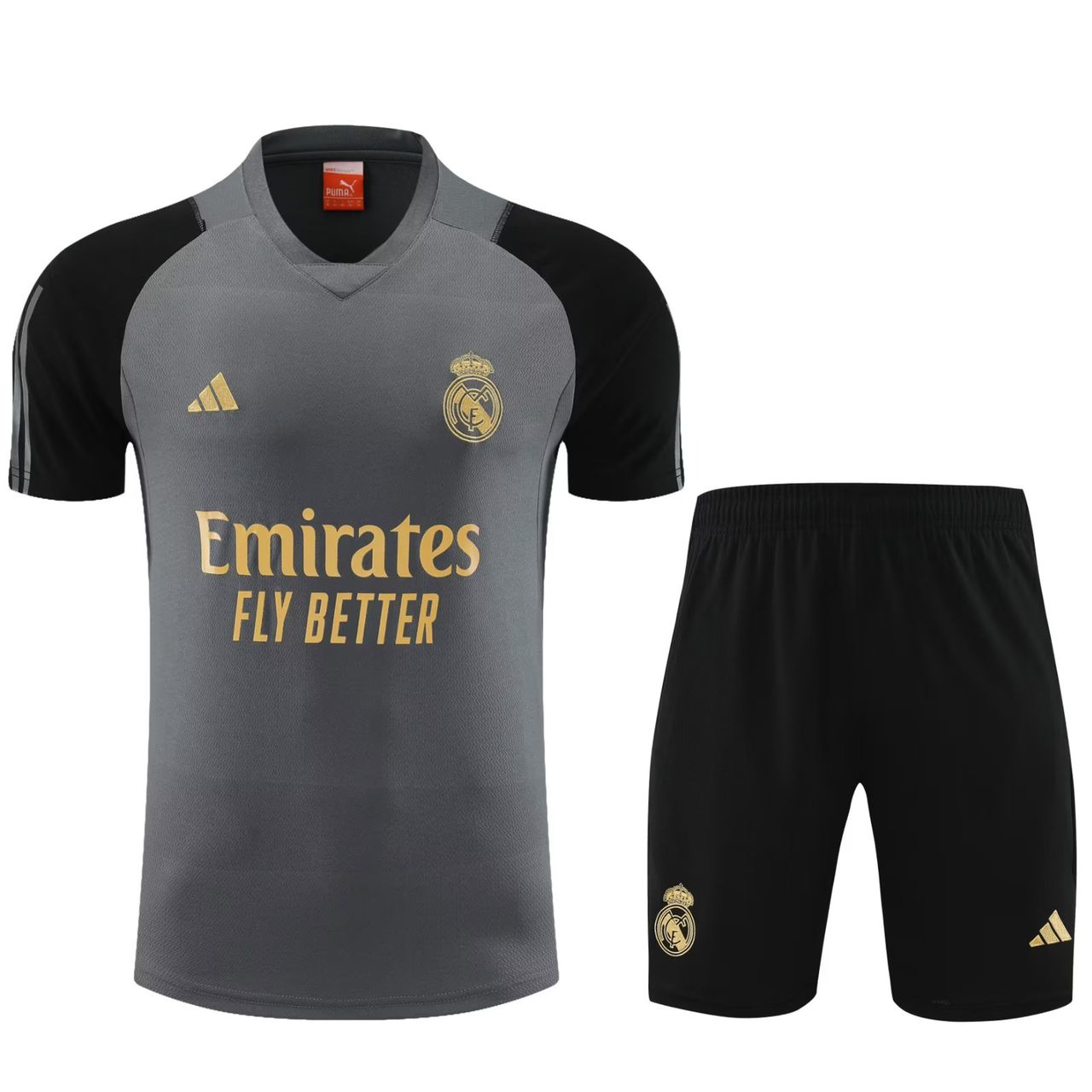 KIT TRAINING REAL MADRID GRIS 2023/2024